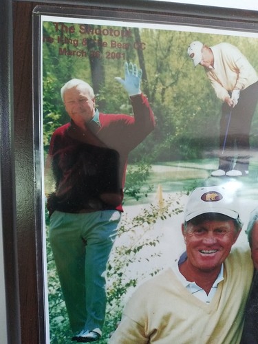 Jack Nicklaus And Arnold Palmer Golf Sports Plaque 2001 AS IS - Picture 2 of 12