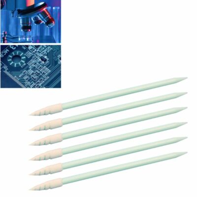 100 Stück kleine spitze Spitzen Tuchkopf Reinigungstupfer fusselfrei Schwammstäbchen