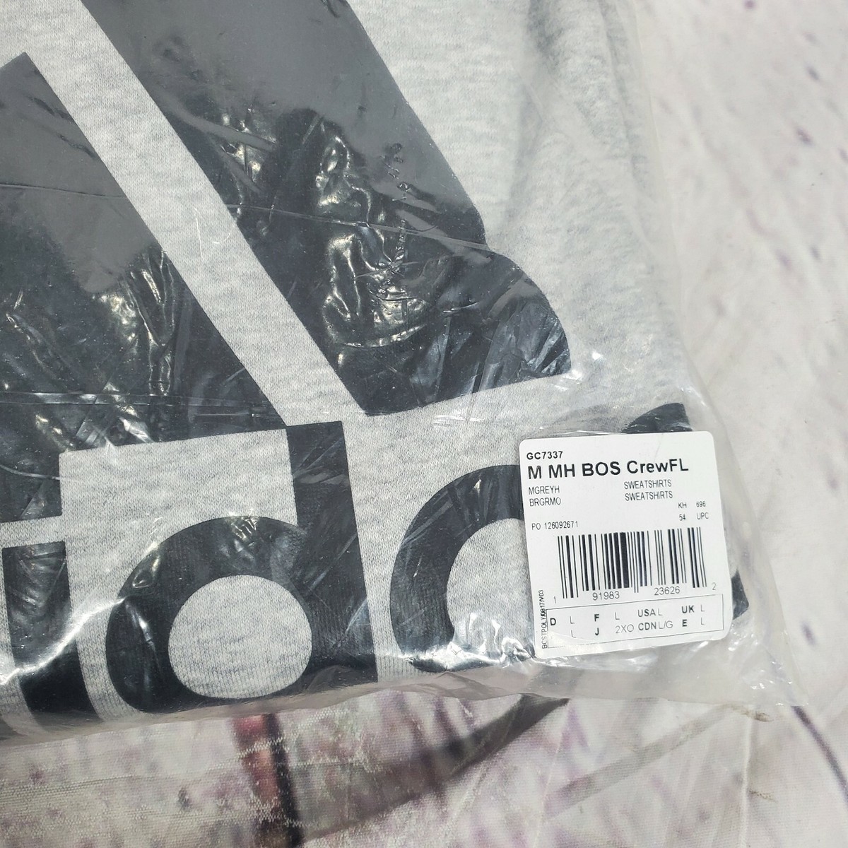 Adidas Men's Size L Grey Multi Sport Fleece Sweatshirt | eBay