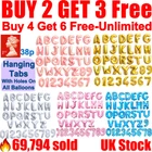 Gold Silver Rose 16" A-Z Letter Balloons Number Foil Balloon NAME PARTY WEDDING