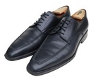 Santoni Italy Black Leather Plain Toe Oxford Dress Shoe Men’s SZ 10.5D — photo 2