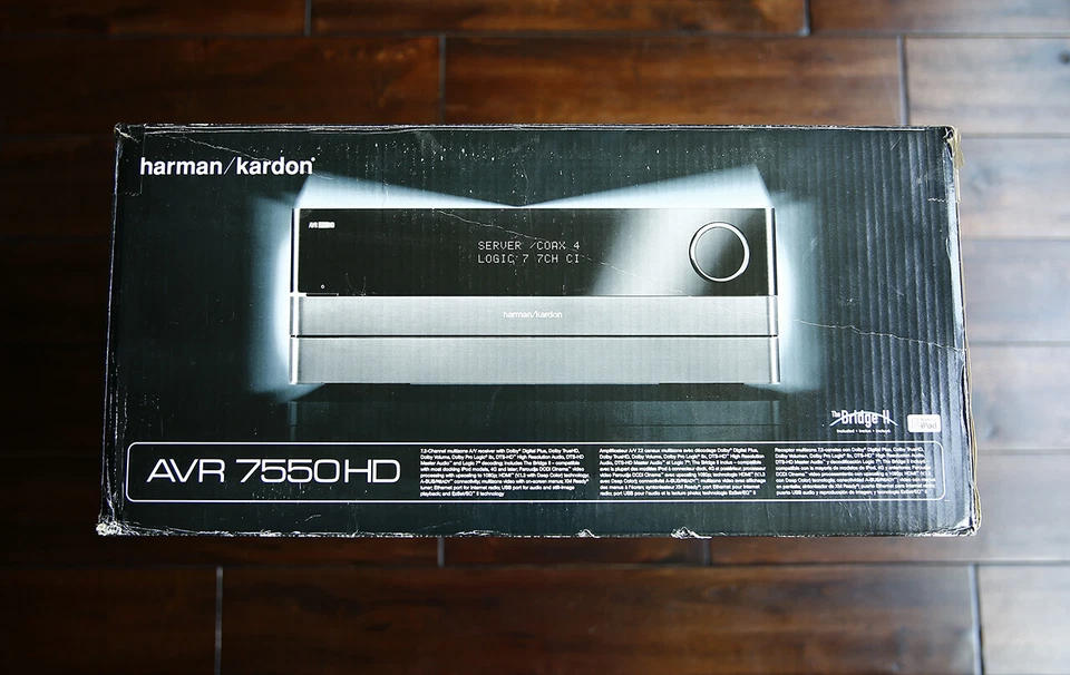 Harman/Kardon AVR-7550HD 7.2 Home Theater AV Receiver • Dolby DTS Logic 7 *CIB* - Image 2 of 4