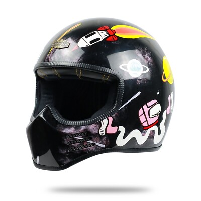 SALE ALERT! CUSTOM HELMET MT ZERO OUTER SPACE FOR CAFE RACER