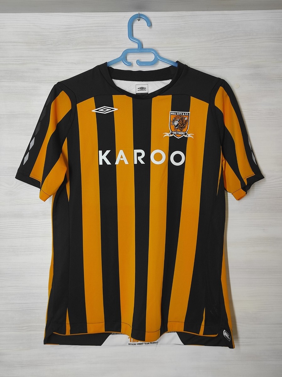 HULL CITY AFC 2008-09 HOME SHIRT UMBRO JERSEY SOCCER SIZE GB 14
