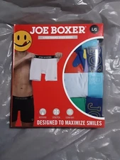 Men Joe Boxer 4 Pack Performance Stretch Boxer Briefs Underwear Size Large NWT