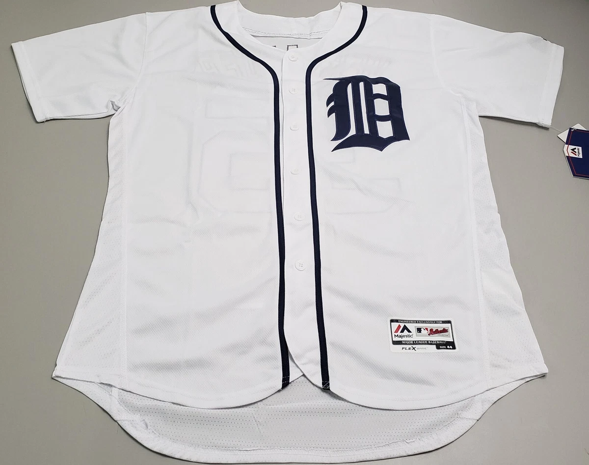 NWT Authentic Majestic Justin Verlander Flex Base Detroit Tigers Jersey -  Sz 44