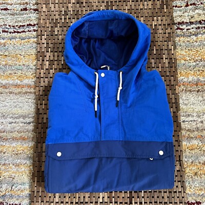 Patagonia Isthmus Anorak Hoodie Jacket Blue Pullover Men's Size