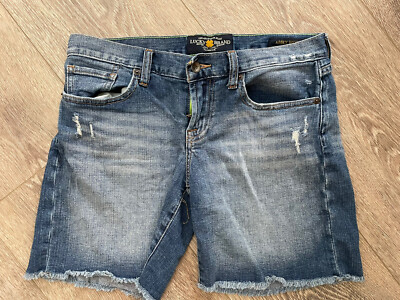 LUCKY BRAND Women's Jean Denim Shorts Midi Low Rise Abbey