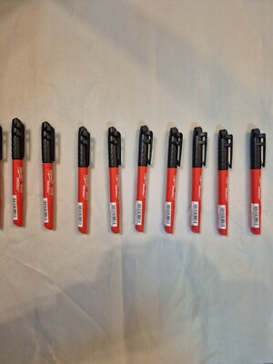 Milwaukee 4932480551 Inkzall Marker mit feiner Spitze schwarz 10 Stück