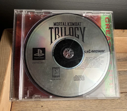 Vintage mortal kombat trilogy ps1 game