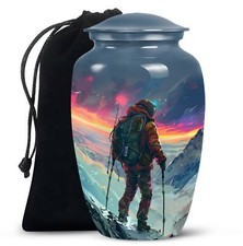 Cosmic Peak Galactic Mountaineer Cremation Urn Human Ashes Memorial Urns Women 