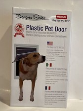 Ideal Designer Series Plastic Pet Door MD 7" x 11.25" Flap Heavy Duty Dog Cat
