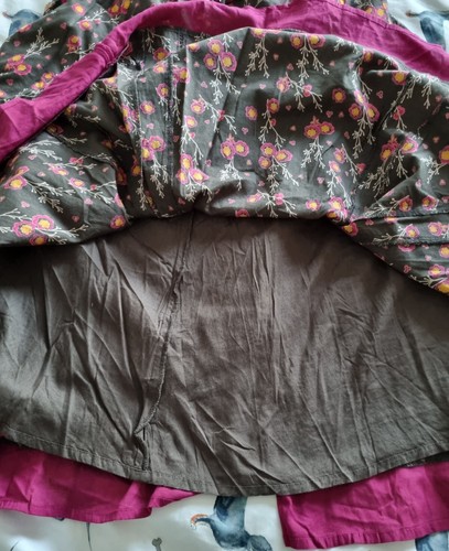NEW WOMEN'S WHITE STUFF SKIRT SIZE 14 BROWN AND PINK - Picture 11 of 12