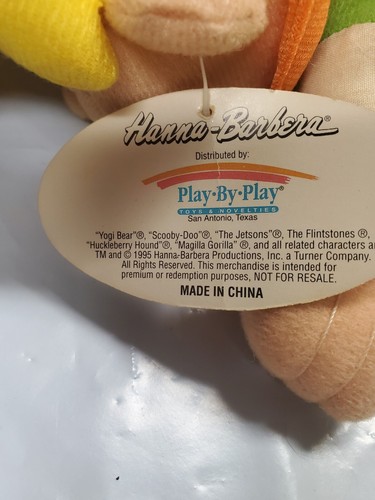 1995 Jetsons Toy, Elroy Jetson Plush, Play-By-Play, Hanna Barbera Tag Still On - Picture 7 of 8
