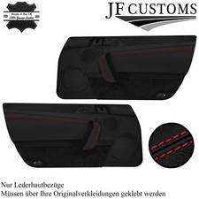 ROT NAHT 2X T?RKARTE TRIM LEDERABDECKUNGEN F?R PORSCHE CARRERA 911 997 04-12