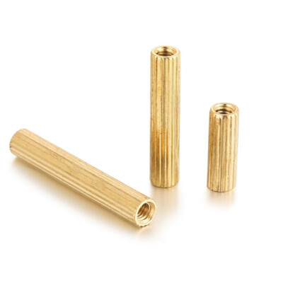 Female-Female M2 Pillar Standoff Spacer Support Messing gerändelt rund 3mm-40mm