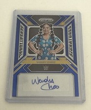 2024 PANINI - PRIZM WWE Wendy Choo Sensational Signatures Blue 49/49 Bookend