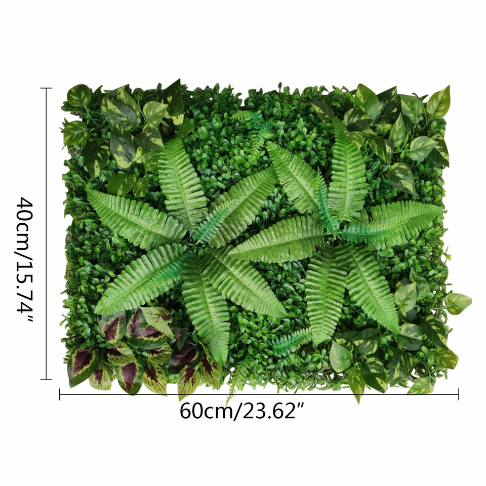 9pcs Artificial Plants Wall Decor Artificial Plants Lawn Background 40 X 60cm - Image 2 of 4