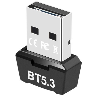 USB Bluetooth 5.3 Adapter for PC, Supports Windows 11/10/8.1/7,5.3+EDR Blueto...