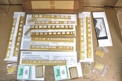 COMET MODELS KIT GEBAUTER SCHWADER mit 6 GWR SPANNZANGENWAGENSEITEN & HALTEGRIFFE oc