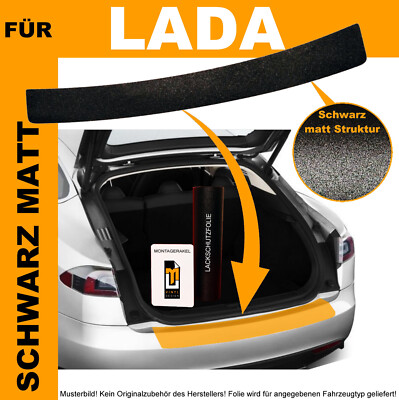 LACKSCHUTZFOLIE LADEKANTENSCHUTZ FÜR Lada Vesta ab BJ 2015 SCHWARZ MATT