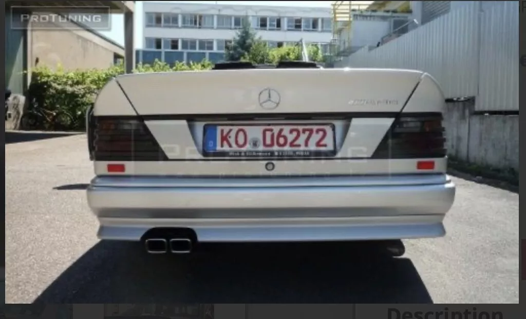 For Mercedes W124 rear bumper sport style