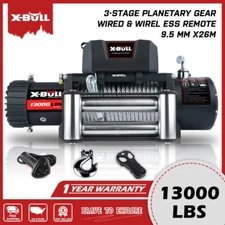 X-BULL Electric Winch 12V 13000LBS Steel Cable Jeep Truck Trailer Car Winch 4WD