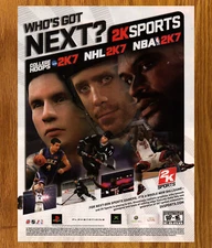 2K Sports NBA NHL College Hoops - Video Game Print Ad / Poster Promo Art 2006