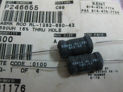 1x RL-1282-680-43 680uH 15% POWER LINE CHOKES