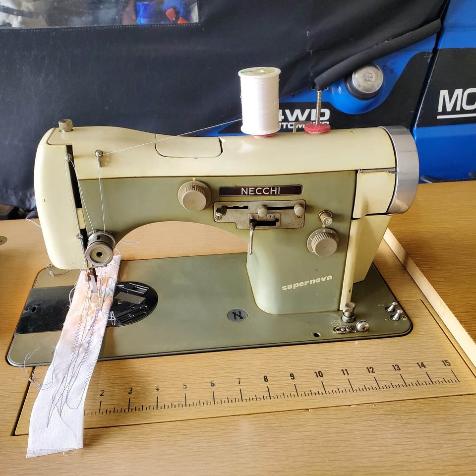 Necchi Elna supernova Sewing Machine, Full Set of Cams, Feet, Manuals