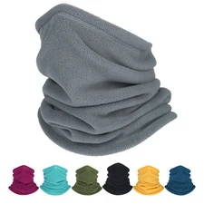 Winter Fleece Neck Warmer Gaiter Balaclava Ski Face Mask Scarf Windproof Bandana