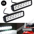 2X 6LED 800LM Bright Light Spot Work Bar Driving Fog Offroad Car Lamp For Truck