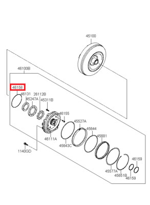 NEW 461583B000 O RING-OIL PUMP for Hyundai Grandeur TG 06