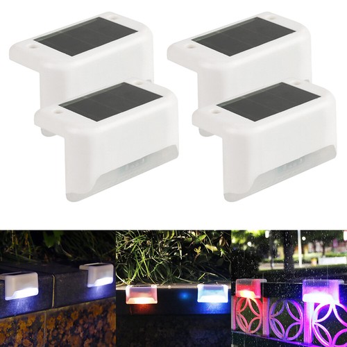 4x Solar LED Bright Deck Lights Outdoor Garden Patio Railing Decks Path Lighting - Picture 10 of 11