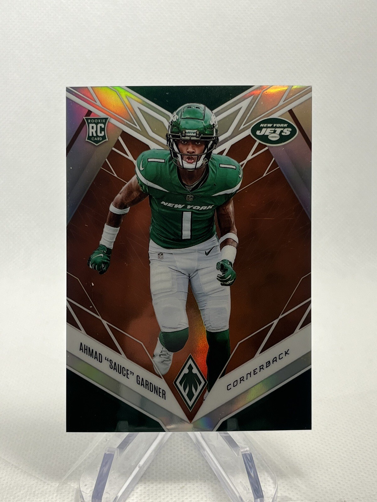 2022 Panini Phoenix #128 Ahmad "Sauce" Gardner - New York Jets Orange /99