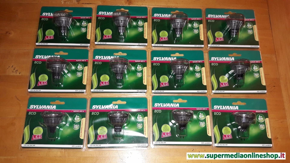 Lot of 10 LED spotlights Sylvania GU5.3 GX5.3 4W=20W 35000H refLED MR16 - Image 3 of 3