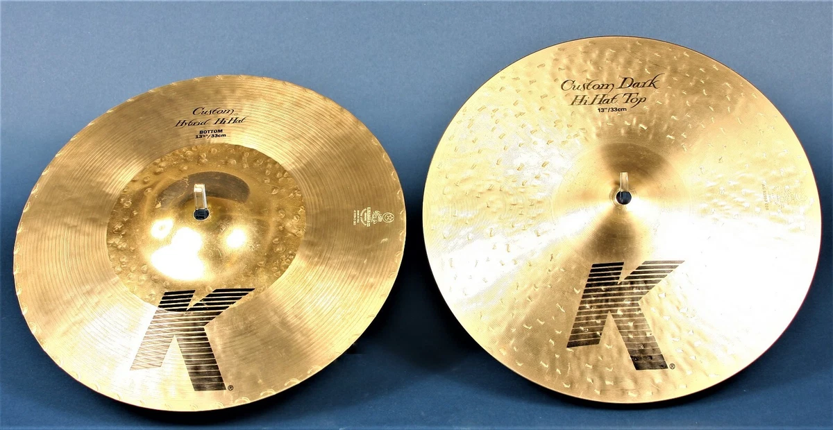 Zildjian 13 inch K Custom Dark Hi hat Cymbals eBay