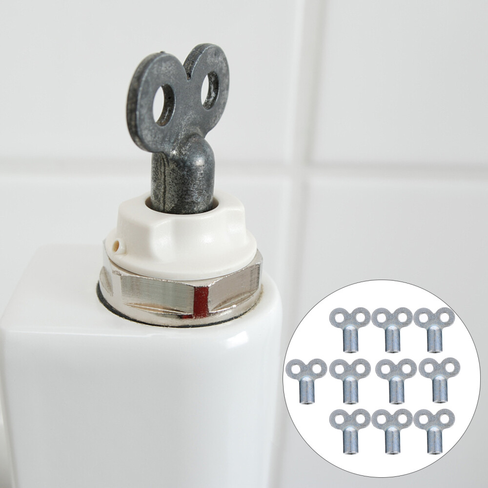 Llave de tubo de válvula de purga de ventilación con llave de grifo de agua de 10 piezas