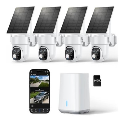 SV3C Security Cameras Wireless Outdoor, 2K Dual Lens Camera for Home Security wi