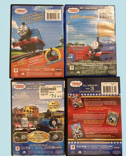 Thomas & Friends DVD Movie Lot Plus Music CD, 6 Movies 4 Cases Hop On Board - Picture 10 of 10