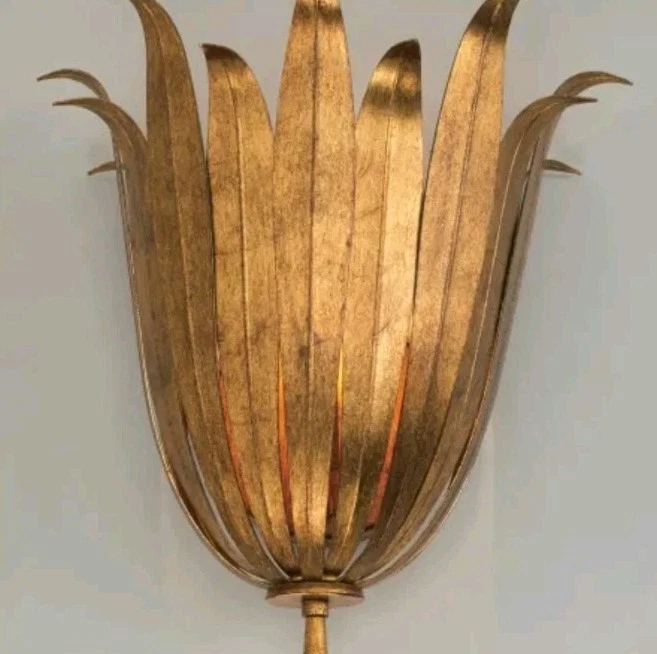 Aplique de pared dorado antiguo Capital Lighting 649511 Eden 14" de alto Foto 3 de 4