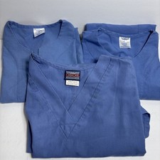 3 Medical Scrub Shirts 2-Medline 1- Cherokee All Size Small Pre Owned