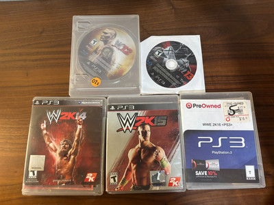 WWE 2K12-2K16 (Playstation 3) Bundle of 5