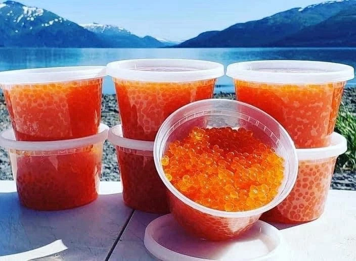 4x 1 lb Caviar Chum Keta Fresco! Casero Sin Aditivos ¡Calidad Premium! Envío gratis Foto 2 de 4