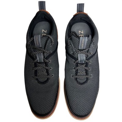 Cole Haan Men's 13 Zero Grand 360 Charcoal Mesh & Brown Suede Lace-Up Sneakers
