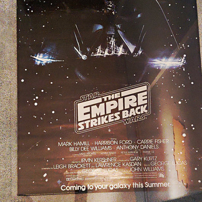 Star Wars V: The Empire Strikes Back 1980 Poster - Darth Vader, Original