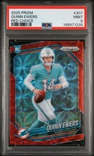 2025 PANINI PRIZM RED CHOICE #307 QUINN EWERS 4/20 PSA 9