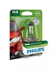 H4 12V 60/55W P43t LongLife EcoVision  Blister Philips Glühbirne Autolampe