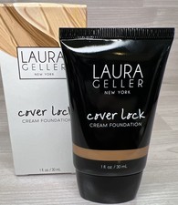 Laura Geller Cover Lock Cream Foundation Honey 1oz /30 ml / BNIB