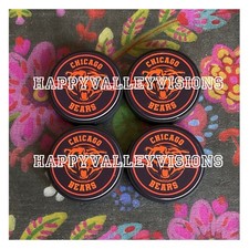 4 Piece CHICAGO Football Team Silicone Focal Beads DIY Jewelry Pens Keychains